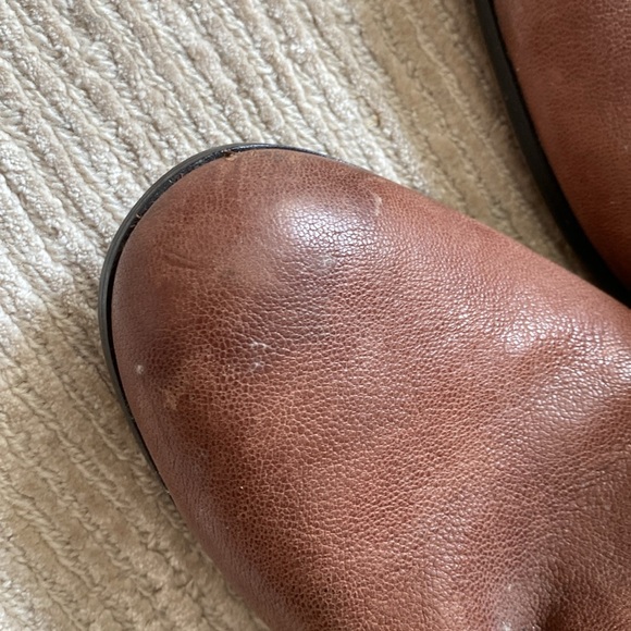 Cole Haan Cassidy Ankle Heeled Boots Leather Brown Buckle Size 11 - Picture 11 of 16